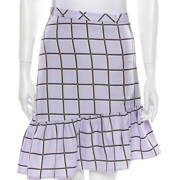 Vivienne Hu Asymmetrical Ruffle Hem Mini Skirt Size 2 New Without Tag - Picture 3 of 3